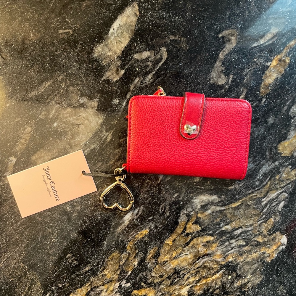 Juicy Couture Cool Red Follow Your Heart Wallet